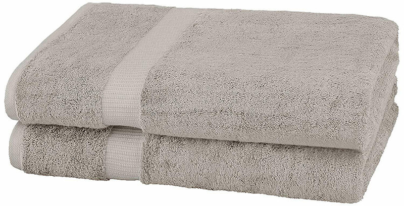 Set of 2 marble grey towel