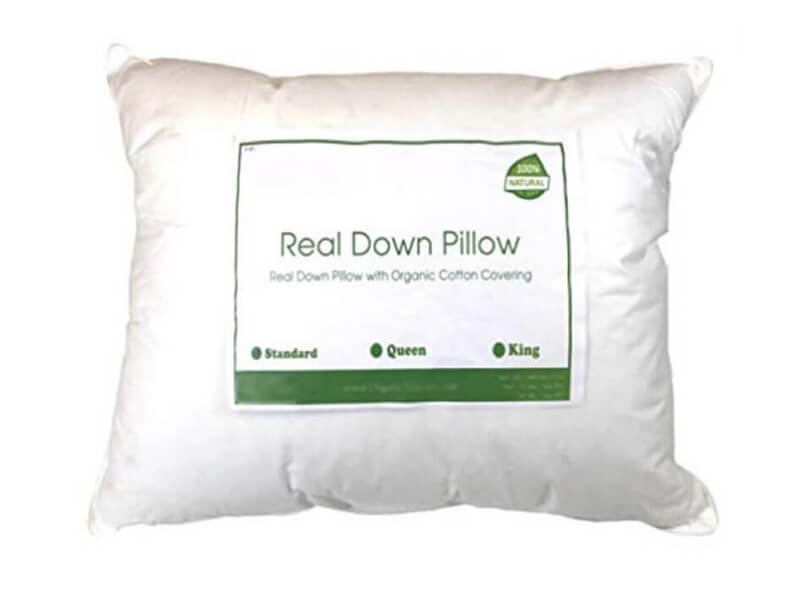 The Real Down Pillow with Organic Cotton Cover