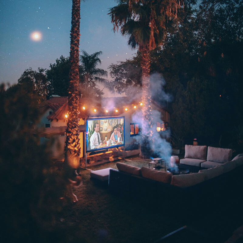 Create a movie theater outside your home