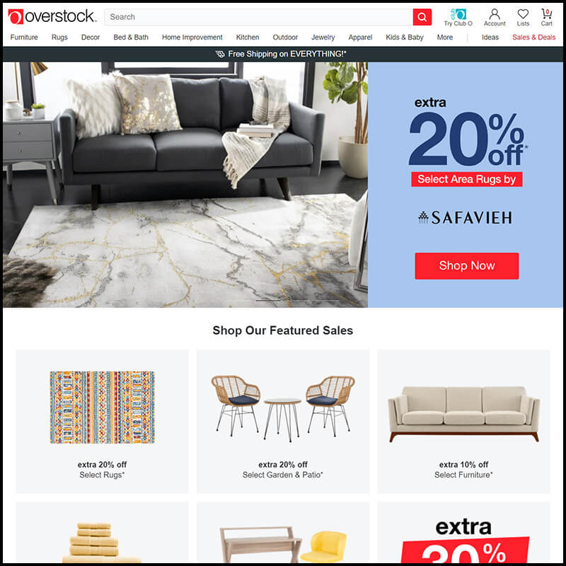 Overstock independence day sale