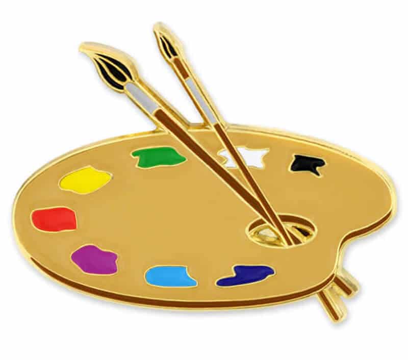 Paint palette pin