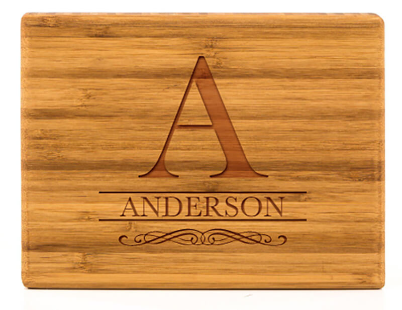 Elegant high quality engraved cutting board