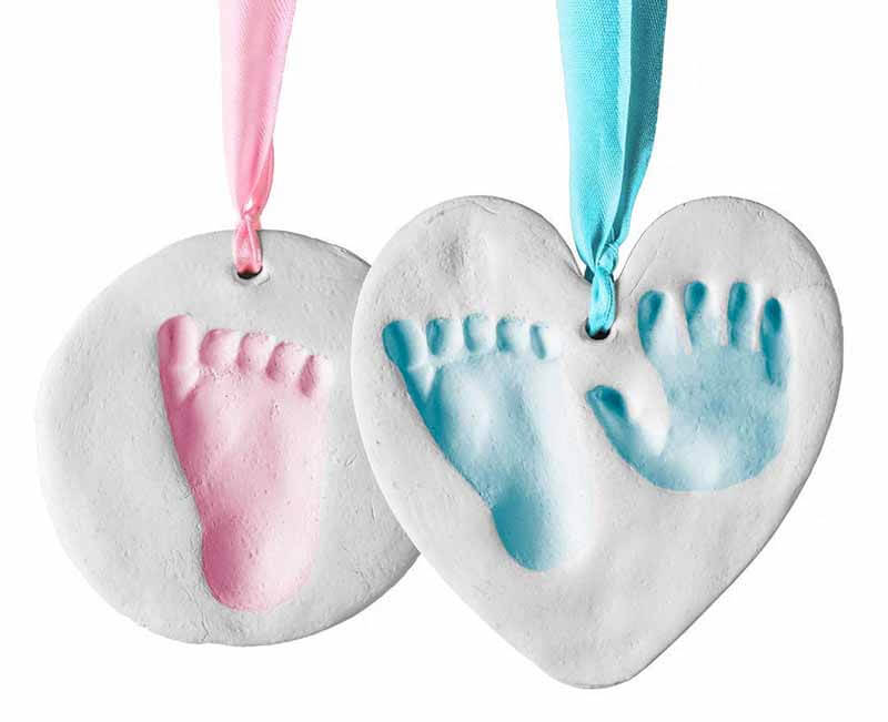 Personalized handprint or footprint ornament