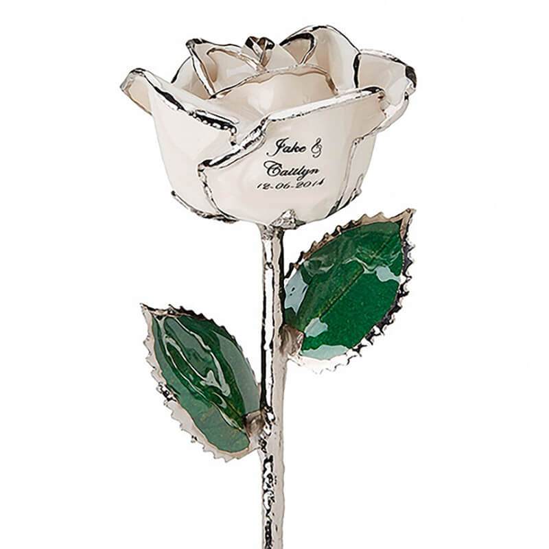 Personalize beautiful preserved rose