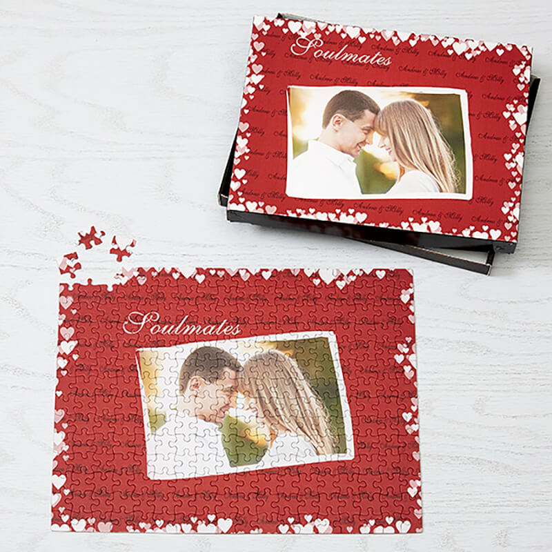 Personalized puzzles with couple's names