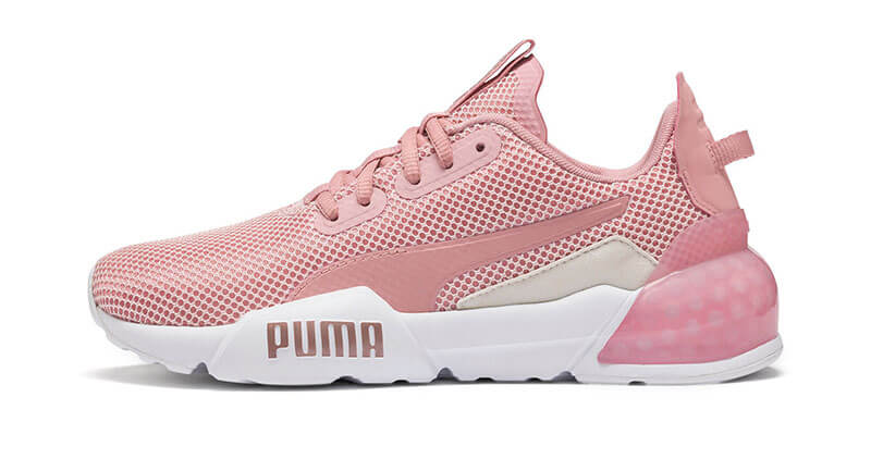 pink training sneakers from puma