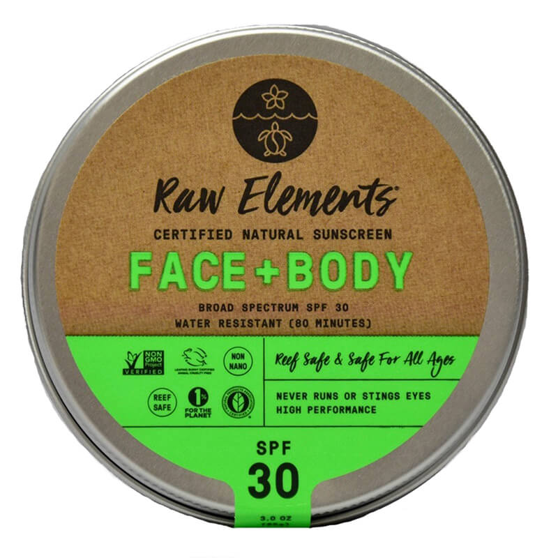 Raw elements certified natural sunscreen