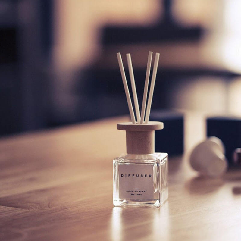 Scented sticks and apothecary glass