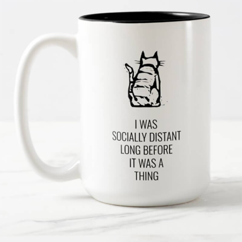 Cat mug designed by what on earth