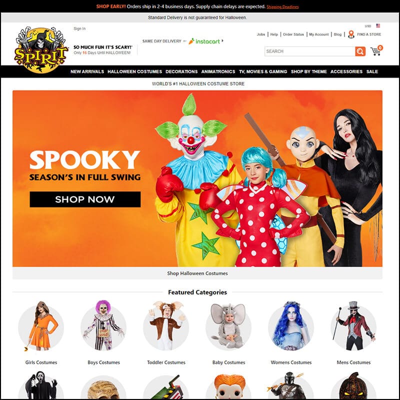 Spirit Halloween Sale