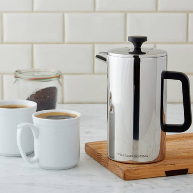 Stainless steel french press coffee maker