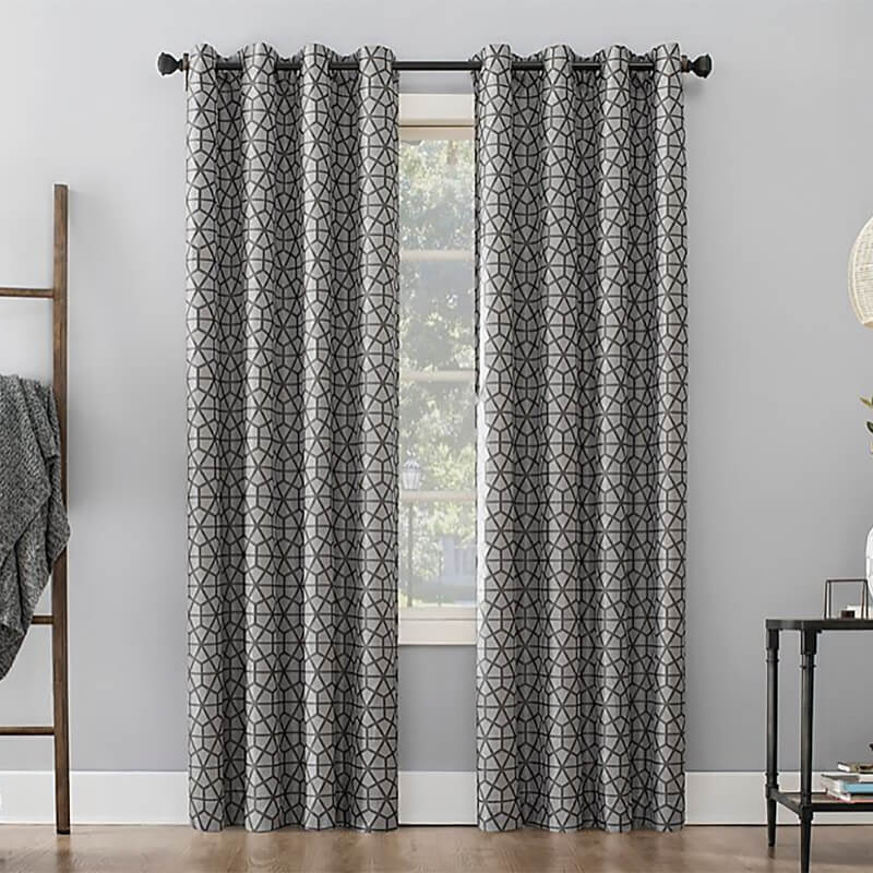 63-Inch Blackout Curtain Panel in Charcoal/Gray