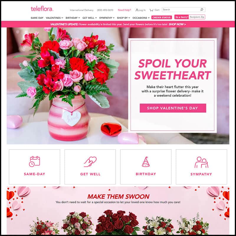 Teleflora home page