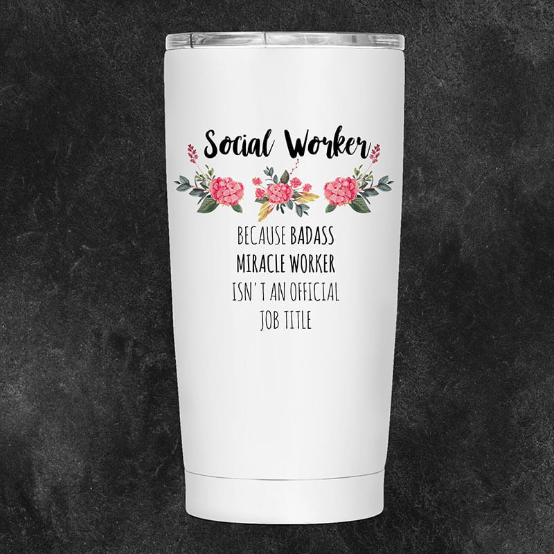 Wine Tumbler with thank you message