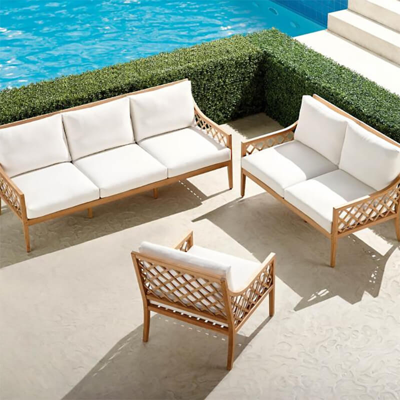 Bowery Collection is outdoor teak furniture