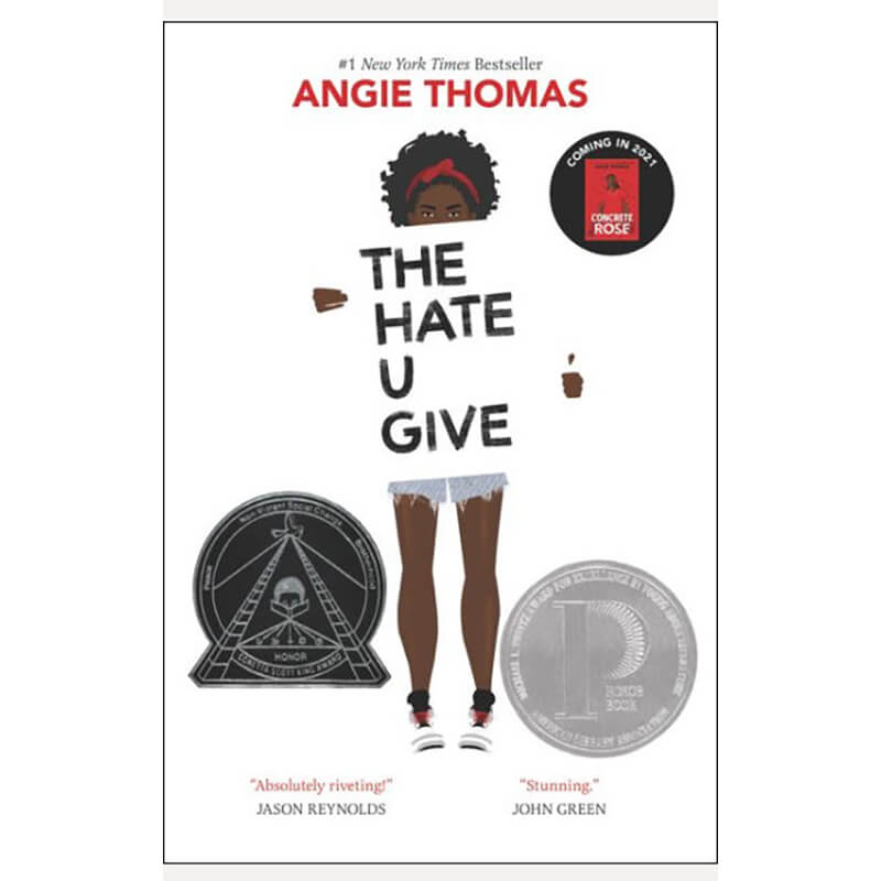 Book title The Hate U Give by Angie Thomas