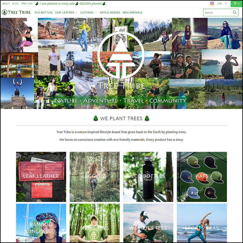 Screenshot of Tree tribe site