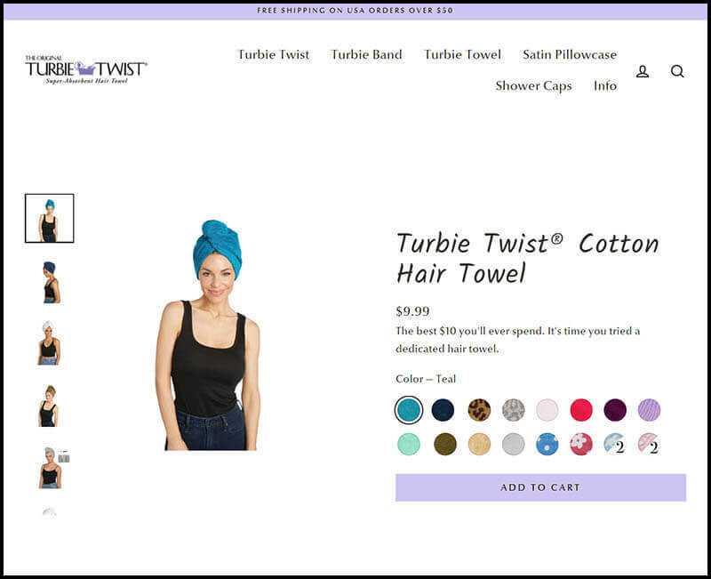 Screenshot of Turbie Twist home site