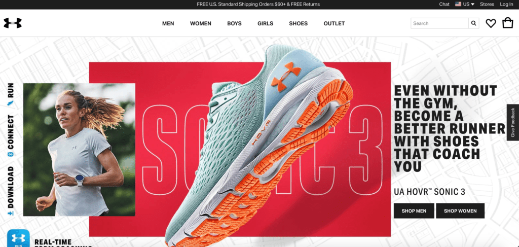 under armour home page