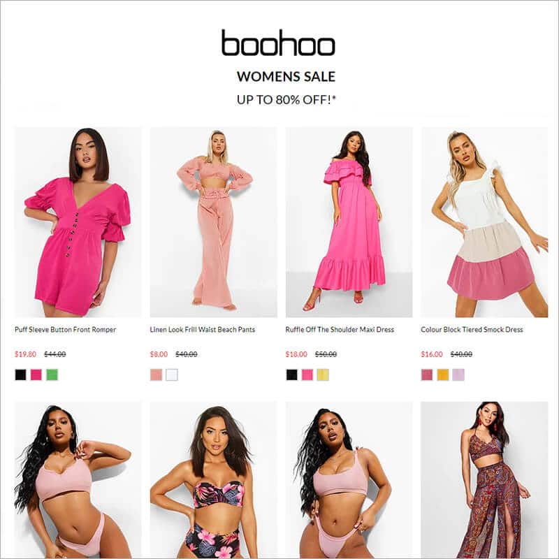 Boohoo clearance for labor day savings up to 80% off