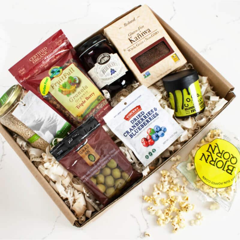 Gift Box full of vegan snacks
