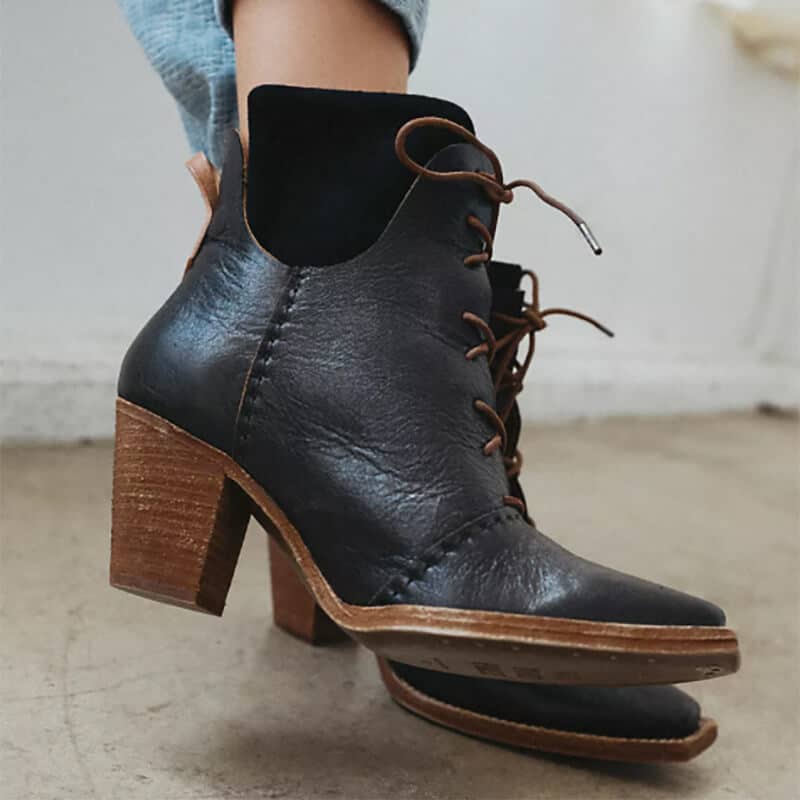 Leather booties by Free people collection