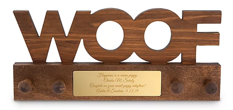 Woof plaque design