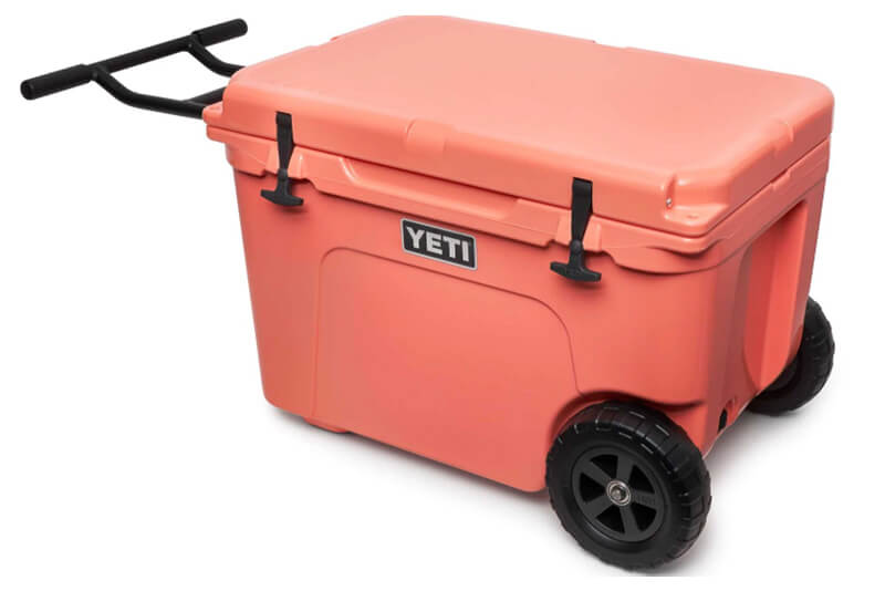 Yeti camping cooler designed