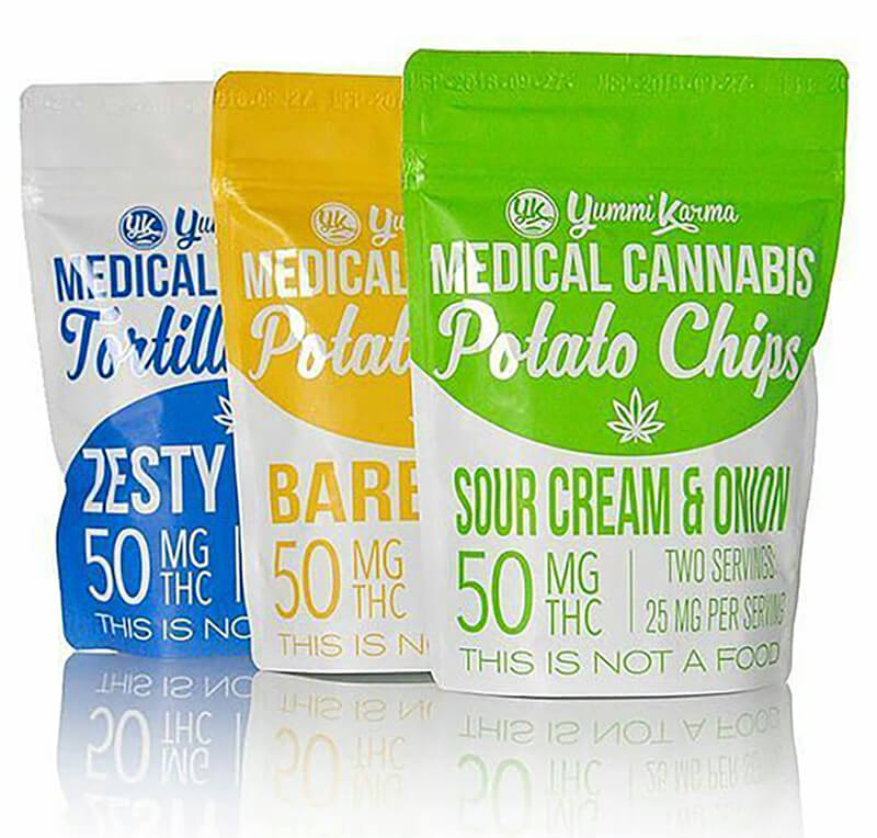 Yummi Karma and High Gorgeous medical cannabis potato chips